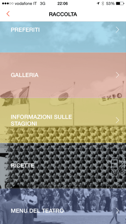 La schermata della app dopo la visita