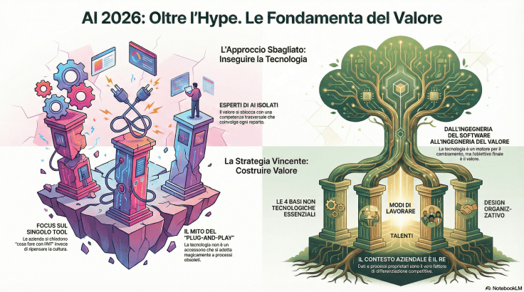 infografica dall'ingegneria del software all'ingegneria del valore